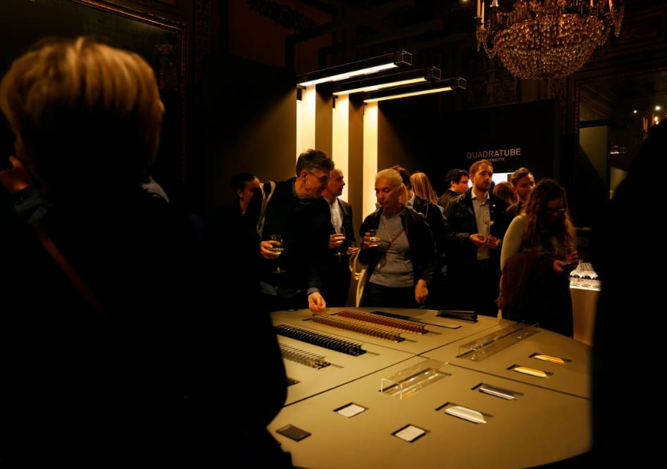 Relive the release of the lighting collection Quadratube by Wilmotte in Milan